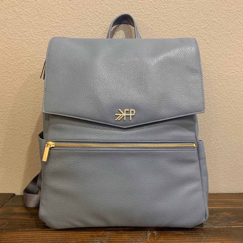 Freshly picked classic diaper backpack-dusty blue